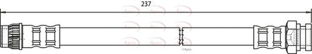 Apec HOS3585 Brake Hose - 1