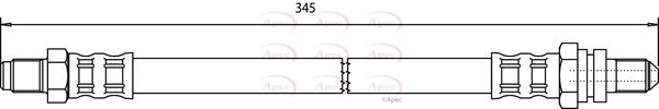 Apec HOS3586 Brake Hose - 1