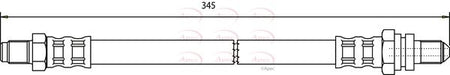 Apec HOS3586 Brake Hose - 1