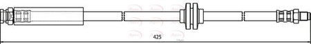 Apec HOS3587 Brake Hose - 1
