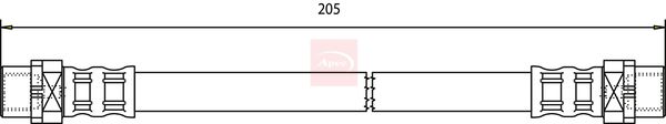 Apec HOS3589 Brake Hose - 1