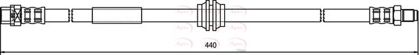 Apec HOS3590 Brake Hose - 1