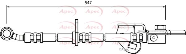 Apec HOS3594 Brake Hose - 1