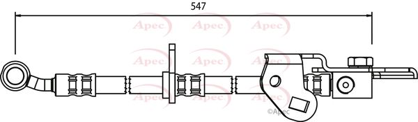 Apec HOS3595 Brake Hose - 1