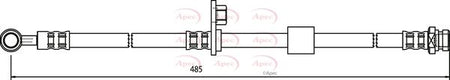 Apec HOS3596 Brake Hose - 1