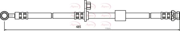 Apec HOS3596 Brake Hose - 1