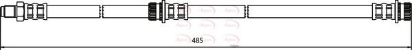 Apec HOS3597 Brake Hose - 1