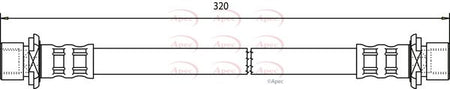 Apec HOS3599 Brake Hose - 1