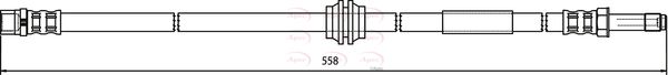 Apec HOS3600 Brake Hose - 1