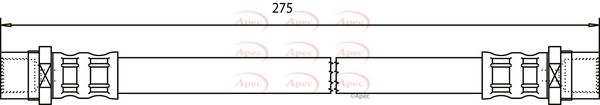 Apec HOS3601 Brake Hose - 1