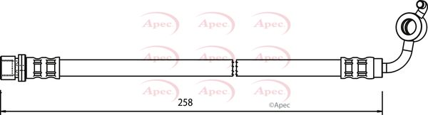 Apec HOS3603 Brake Hose - 1