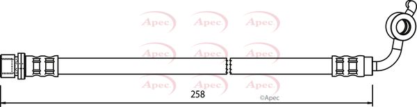 Apec HOS3604 Brake Hose - 1