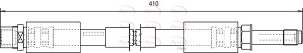 Apec HOS3605 Brake Hose - 1