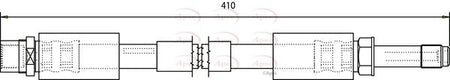 Apec HOS3605 Brake Hose - 1