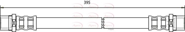 Apec HOS3606 Brake Hose - 1