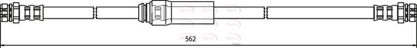 Apec HOS3610 Brake Hose - 1