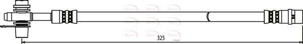 Apec HOS3611 Brake Hose - 1
