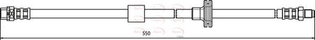 Apec HOS3612 Brake Hose - 1