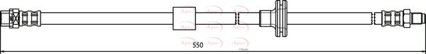 Apec HOS3612 Brake Hose - 1