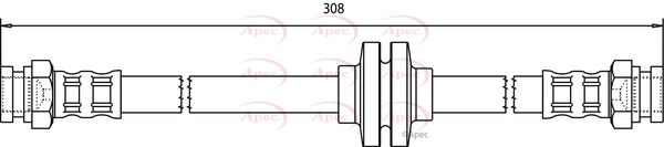 Apec HOS3615 Brake Hose - 1