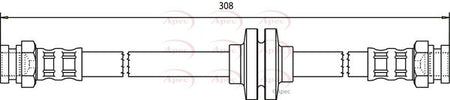 Apec HOS3615 Brake Hose - 1