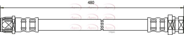 Apec HOS3619 Brake Hose - 1