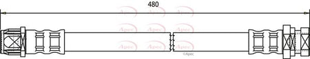 Apec HOS3619 Brake Hose - 1