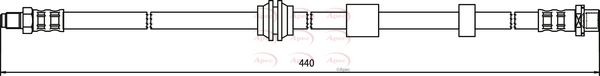 Apec HOS3621 Brake Hose - 1