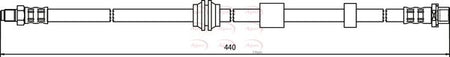 Apec HOS3621 Brake Hose - 1