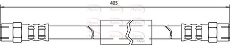 Apec HOS3625 Brake Hose - 1