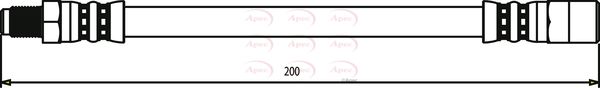 Apec HOS3628 Brake Hose - 1