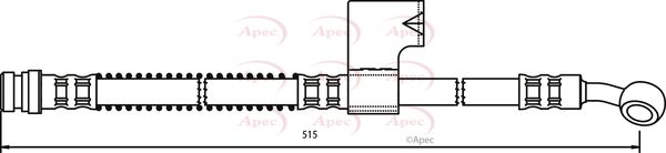Apec HOS3648 Brake Hose - 1