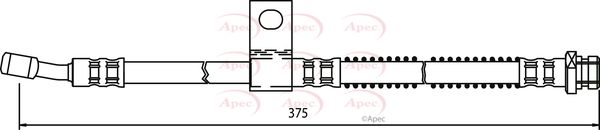 Apec HOS3651 Brake Hose - 1