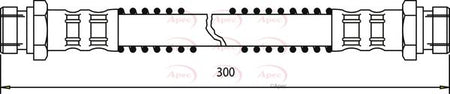 Apec HOS3652 Brake Hose - 1