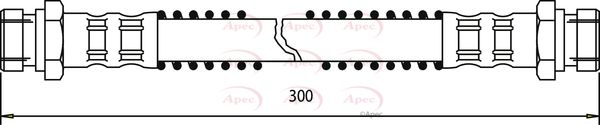 Apec HOS3652 Brake Hose - 1