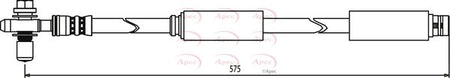 Apec HOS3654 Brake Hose - 1