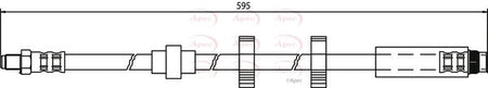 Apec HOS3655 Brake Hose - 1