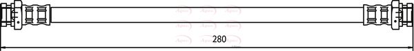 Apec HOS3658 Brake Hose - 1