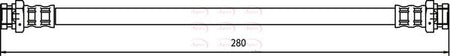 Apec HOS3658 Brake Hose - 1