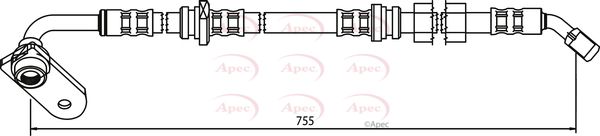 Apec HOS3661 Brake Hose - 1