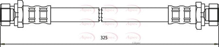 Apec HOS3664 Brake Hose - 1