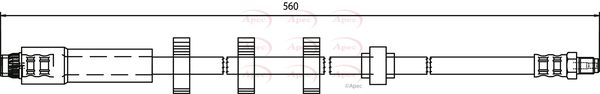 Apec HOS3668 Brake Hose - 1
