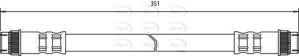 Apec HOS3669 Brake Hose - 1