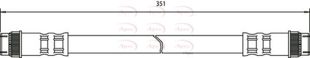 Apec HOS3669 Brake Hose - 1