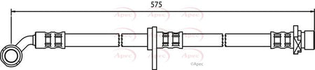Apec HOS3671 Brake Hose - 1