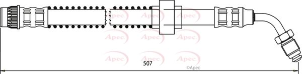 Apec HOS3672 Brake Hose - 1