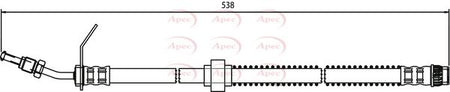 Apec HOS3673 Brake Hose - 1