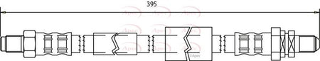 Apec HOS3675 Brake Hose - 1