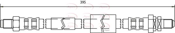 Apec HOS3675 Brake Hose - 1