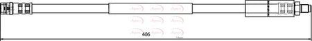 Apec HOS3677 Brake Hose - 1